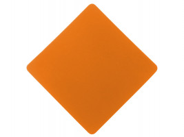 ПАТЧ РОМБ soft-touch (оранжевый) 7,6 х 7,6 см