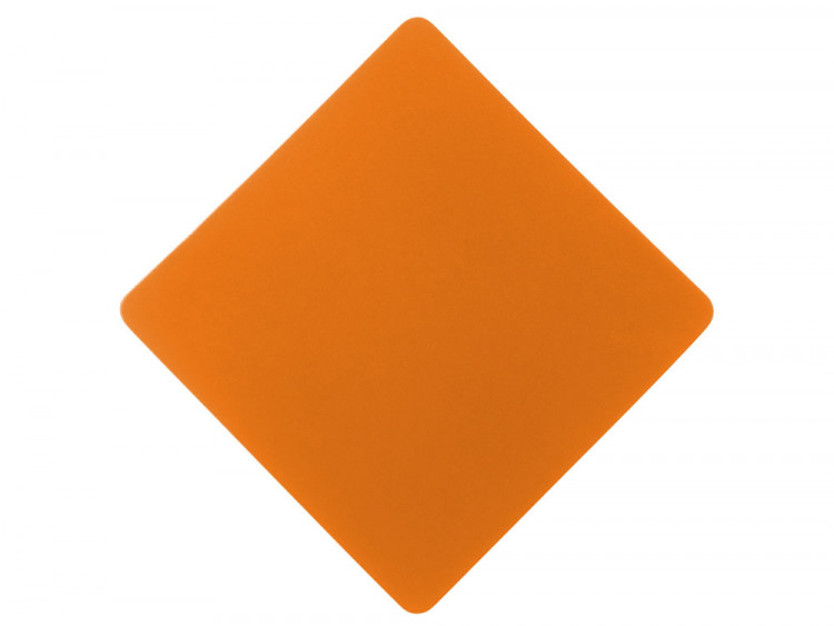 ПАТЧ РОМБ soft-touch (оранжевый) 7,6 х 7,6 см