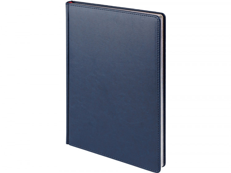 Ежедневник недатированный А4 Sidney Nebraska, синий (серебряный обрез)