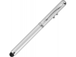Ручка-стилус Каспер 3 в 1, серебристый