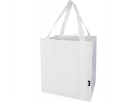 Liberty эко-сумка с прочным днищем объемом 6 л из нетканого материала, переработанного по стандарту GRS - Белый