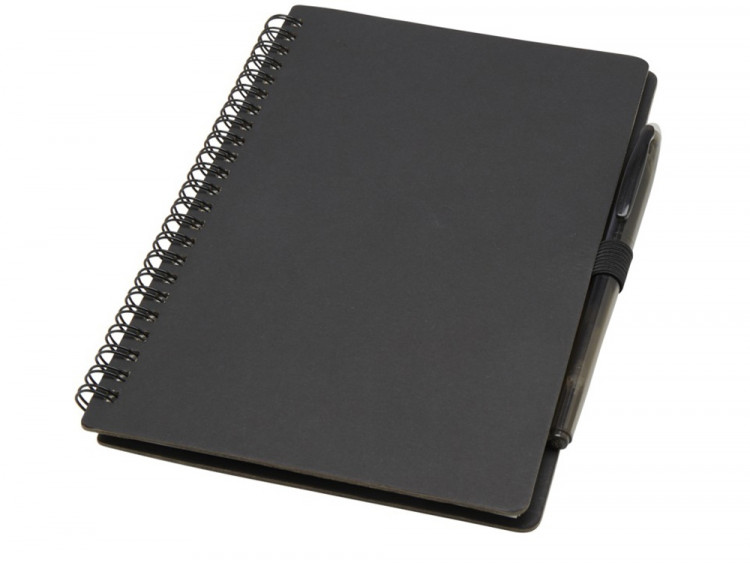 Slate многоразовый набор из блокнота в мягкой обложке и ручки - сплошной черный