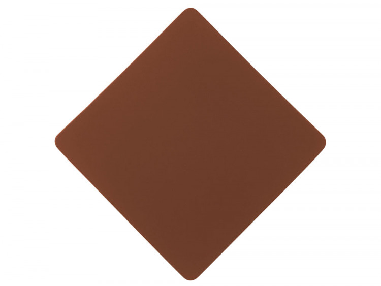 ПАТЧ РОМБ soft-touch (коричневый) 7,6 х 7,6 см