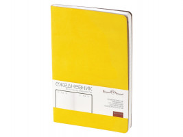 Ежедневник А5 недатированный Megapolis Velvet Flex, желтый