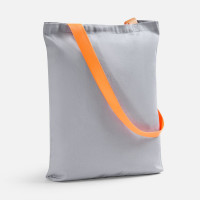 Шопер B4, серый с оранжевыми ручками