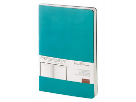 Ежедневник А5 недатированный Megapolis Velvet Flex, морская волна
