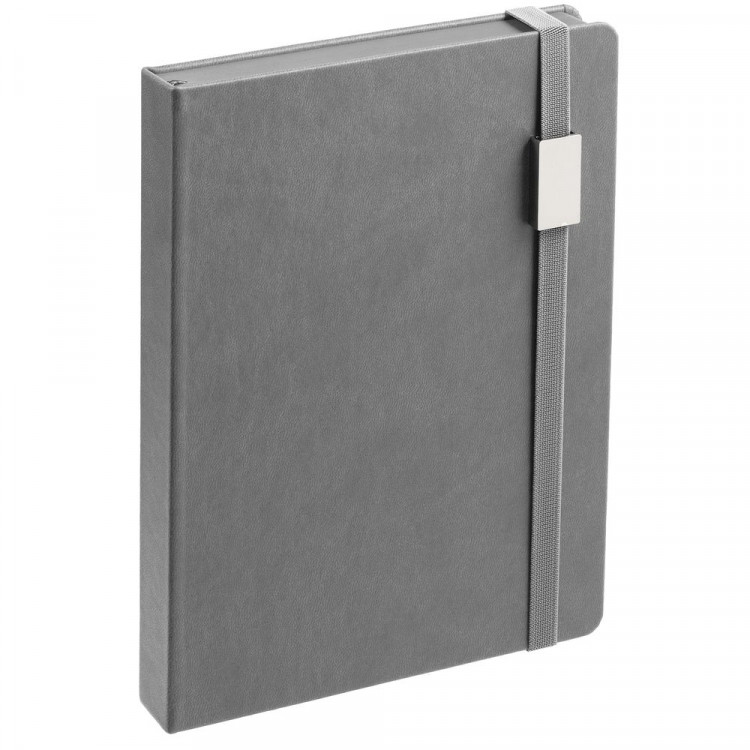 Ежедневник New Factor Metal, серый