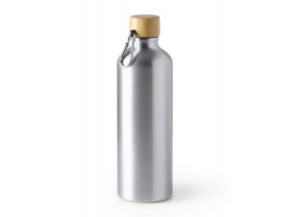 Алюминиевая бутылка BROLY с карабином, 800 мл, серебристый