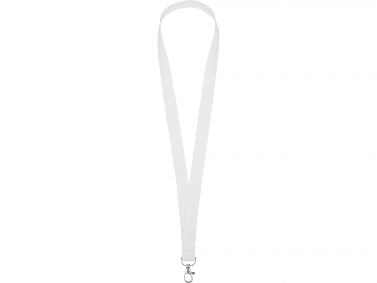 Ланъярд из RPET с карабином, белый