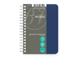 Бизнес - блокнот А6 (99 х 139 мм.) Офис-Лайн 80 л., синий