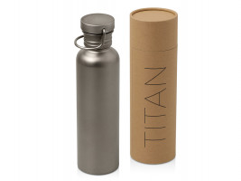 Бутылка для воды из титана Titan, 750ml, темно-серый