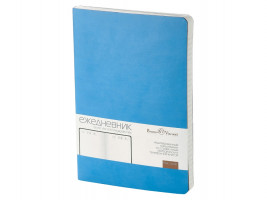 Ежедневник А5 недатированный Megapolis Velvet Flex, небесно-голубой