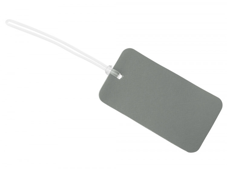 Багажная бирка Favor на силиконовой петле, серый