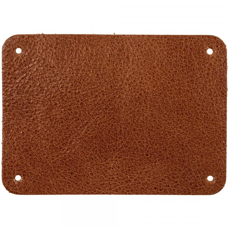 Лейбл кожаный Beta, XL, горчичный