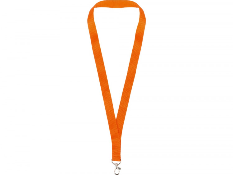 Ланъярд из RPET с карабином, оранжевый