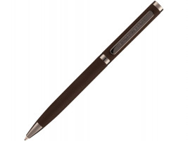 Ручка Firenze шариковая автоматическая софт-тач, коричневая