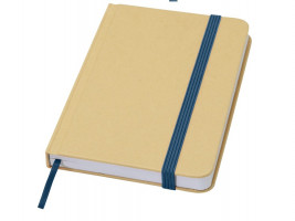 Reed блокнот формата А6 из переработанного материала в твердой обложке с простыми страницами - Синий