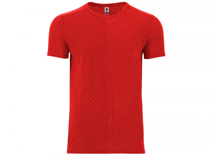 Футболка Baku мужская, меланжевый красный