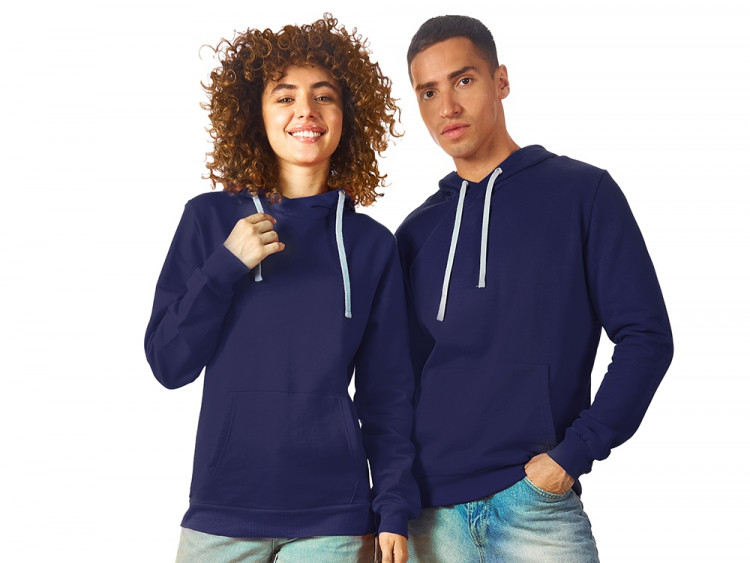 Толстовка унисекс Stream с капюшоном, синий нэйви