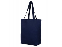 Сумка с широким дном и боками, синий