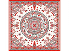 Платок Мезенская роспись