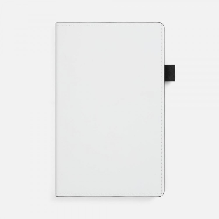 Ежедневник White Shall, недатированный, бело-черный