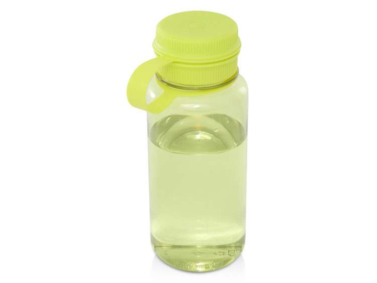 Спортивная бутылка Ryder из переработанного ПЭТ-пластика объемом 900 мл с многофункциональной крышкой, сертифицированная RCS - Лайм