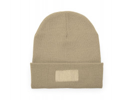 Вязаная шапка BULNES из двухслойного акрила, бежевый