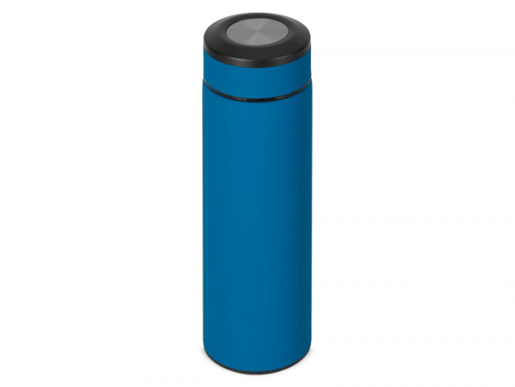 Термос Confident с покрытием soft-touch 420мл, индиго