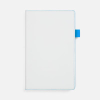 Ежедневник White Shall, недатированный, бело-голубой