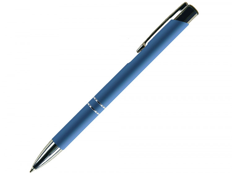 Ручка металлическая шариковая FAMILY MELAN, soft touch (Синий)