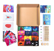 Подарочный набор "12 месяцев", 12 пар тематических носков 