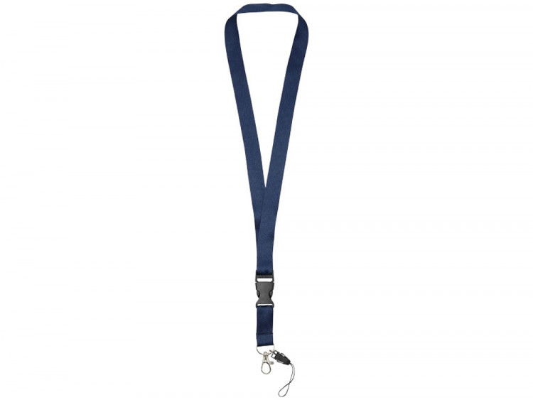 Шнурок Sagan с отстегивающейся пряжкой, держатель для телефона, темно-синий