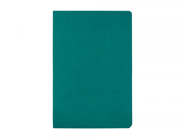 Бизнес тетрадь А5 Megapolis flex 60 л. soft touch клетка, морская волна