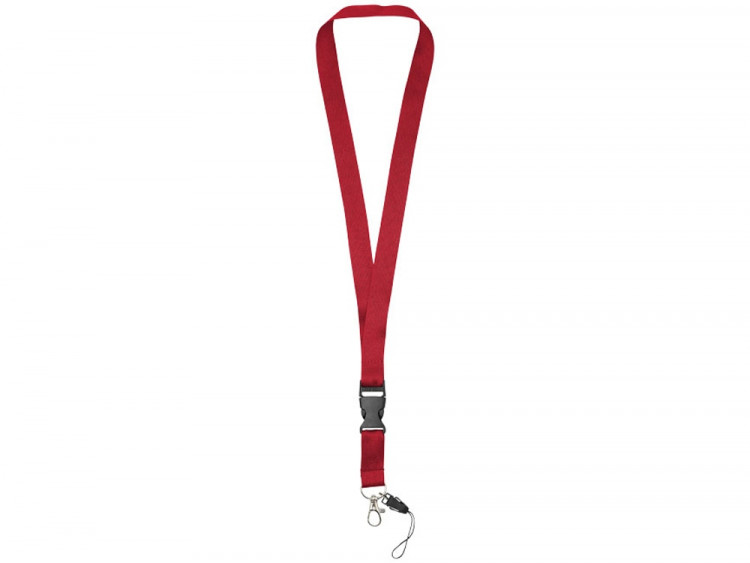 Шнурок Sagan с отстегивающейся пряжкой, держатель для телефона, красный