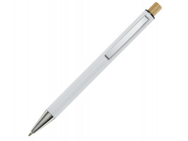 Cyrus шариковая ручка из переработанного алюминия, синие чернила - Белый