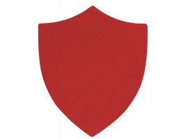 ПАТЧ ЩИТ soft-touch (красный) 6,6 х 5,5 см