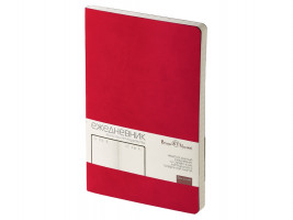 Ежедневник А5 недатированный Megapolis Velvet Flex, ярко-бордовый