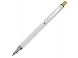 Cyrus шариковая ручка из переработанного алюминия, черный чернила - Белый