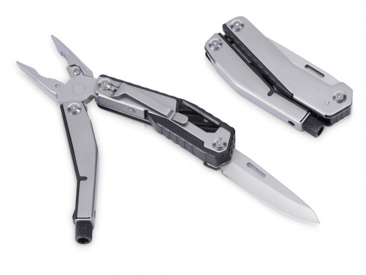 Мультитул-пассатижи Scopus 4-в-1 с двумя битами, черный (Р)