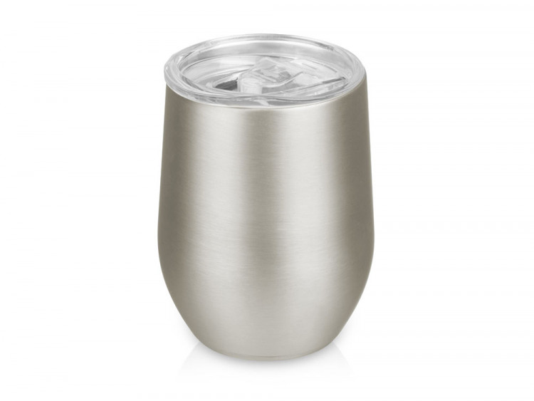 Вакуумная термокружка Sense, непротекаемая крышка, крафтовая упаковка, темно-серый (gun)