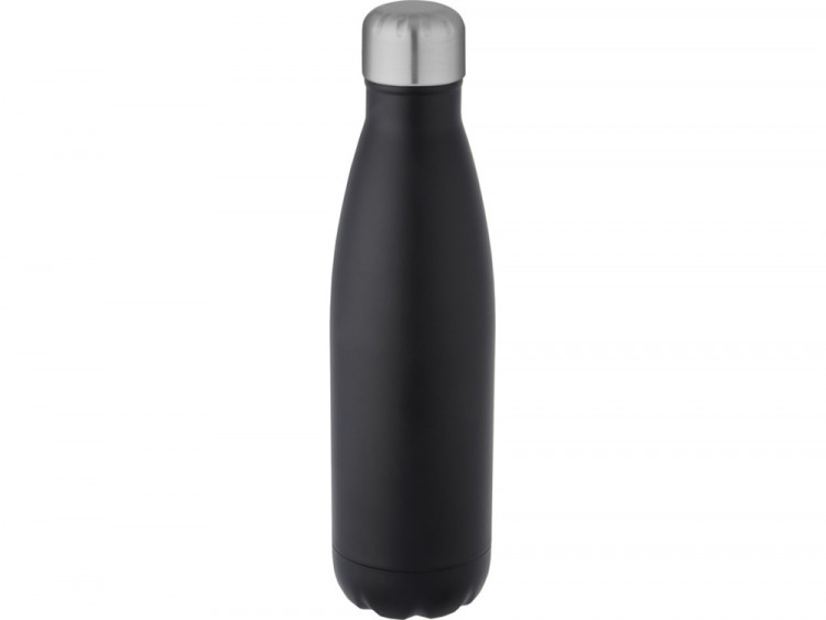 Бутылка Cove из переработанной нержавеющей стали, с вакуумной изоляцией, 500мл - Черный