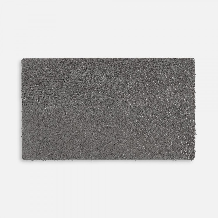 Лейбл кожаный Pasek, M, серый