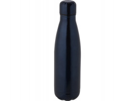 Бутылка Cove из переработанной нержавеющей стали, с вакуумной изоляцией, 500мл - Темно - синий