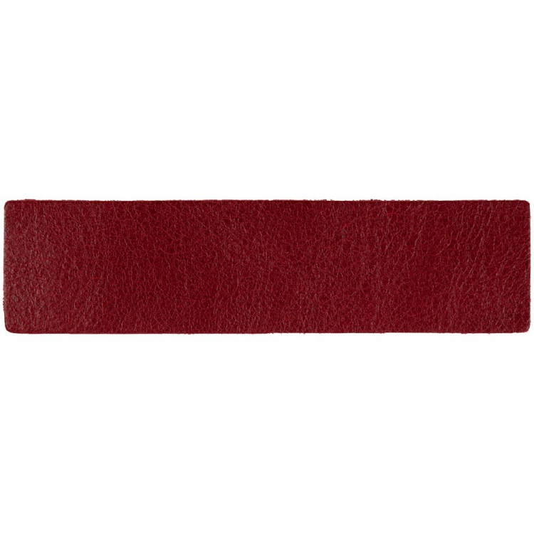 Лейбл кожаный Pasek, красный