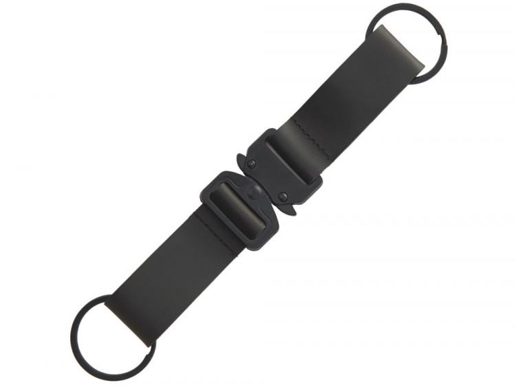 Отстегивающийся брелок-ремувка из эко-кожи Ninja, черный