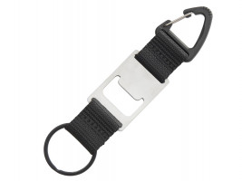 Брелок-ремувка с открывашкой и карабином Champion, черный