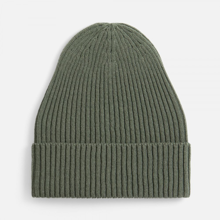 Шапка Catch Match без помпона, зеленая (полынь)