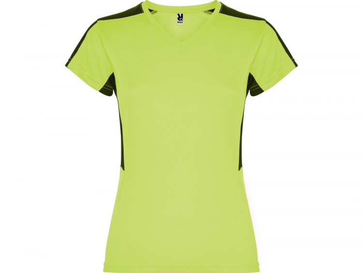 Футболка Suzuka женская, лаймовый пунш/черный