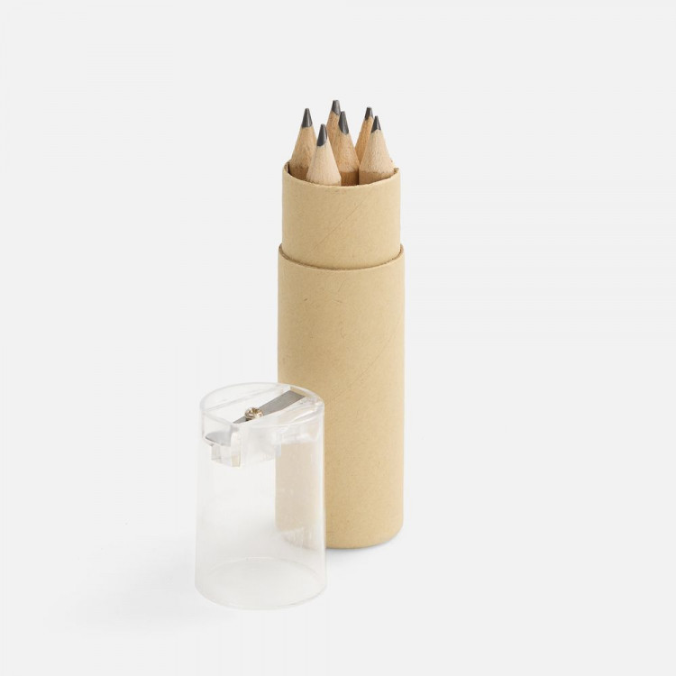 Набор карандашей Pencilvania Office с точилкой, прозрачный